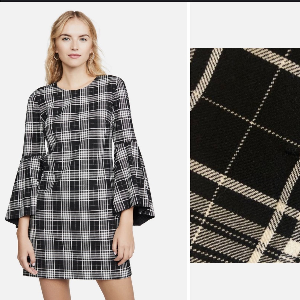 ALICE + OLIVIA Thym Trumpet Sleeve Tunic Dress